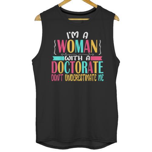 Doctorate Degree PhD Graduation PsyD Woman EdD Psychology Unisex Tank Top - Best Gift Smart