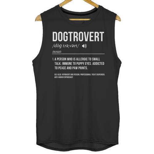 Dog Definition Introvert Dog Lover Dogtrovert Unisex Tank Top - Raresse