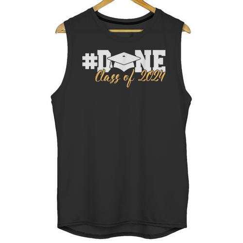 DONE Class Of 2024 Graduation For Her Him Grad Senior 2024 Unisex Tank Top - Best Gift Smart