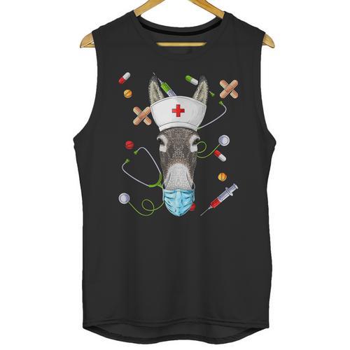 Donkey Nurse RN ER Nursing School Graduation Unisex Tank Top - Best Gift Smart