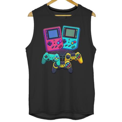 Eighties Console Controller Gaming Player Gadget Nostalgia Unisex Tank Top - Figerry