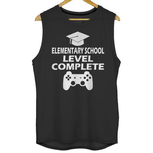 Elementary School Level Complete Gamer Graduation Day 2024 Unisex Tank Top - Best Gift Smart
