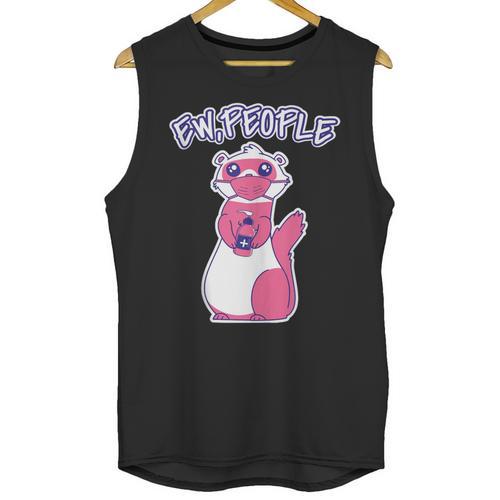 Ew People Introvert Ferrets Saying Mask Ferret Unisex Tank Top - Raresse