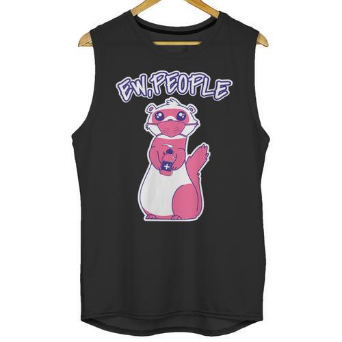 Ew People Introvert Ferrets Saying Mask Ferret Unisex Tank Top - Raresse