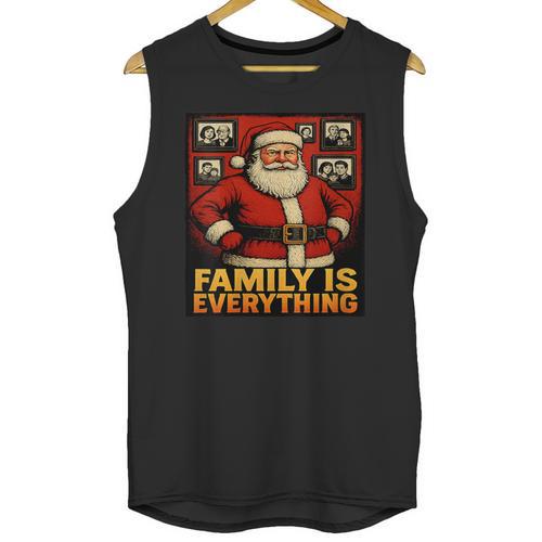 Family Christmas Retro Santa Holiday Nostalgia Vibes Unisex Tank Top - Figerry