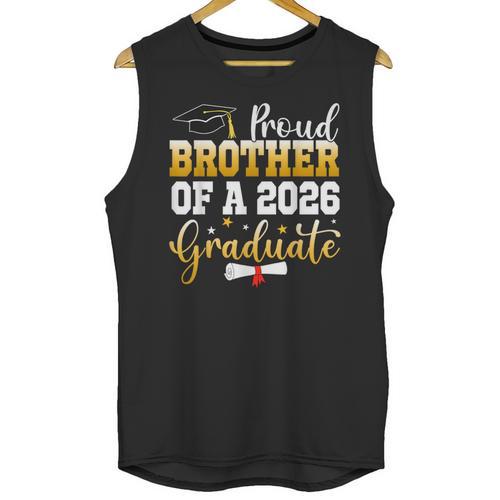 Family Graduation Party Proud Brother Of A 2026 Graduate Unisex Tank Top - Best Gift Smart