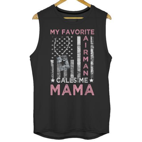 My Favorite Airman Calls Me Mama Airman Graduation Mom Unisex Tank Top - Best Gift Smart