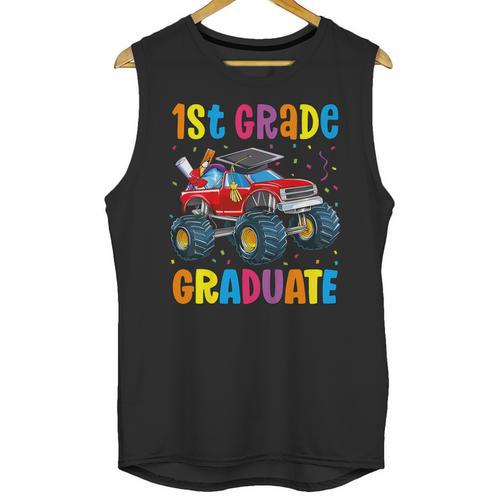 First Grade Graduation Monster Truck 1st Grade Graduate Unisex Tank Top - Best Gift Smart