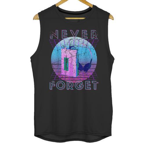 Never Forget Retro 80s 90s Nostalgia Unisex Tank Top - Figerry