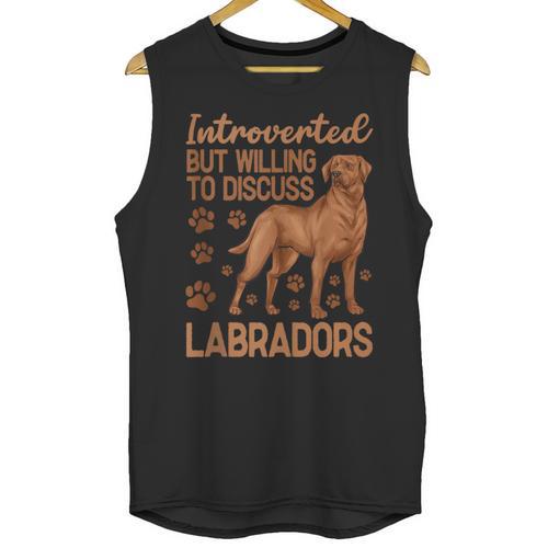 Fox Red Labrador Retriever Introvert Foxred Lab Unisex Tank Top - Raresse
