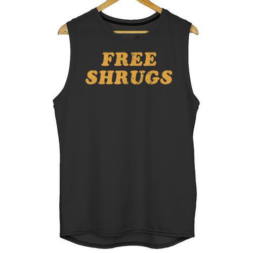 Free Shrugs Don't Care Introvert Unisex Tank Top - Raresse