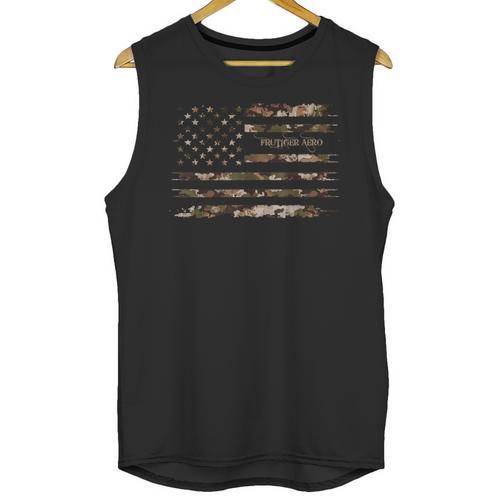 Frutiger Aero Aesthetic Retro Tech Camo Distressed American Unisex Tank Top - Figerry
