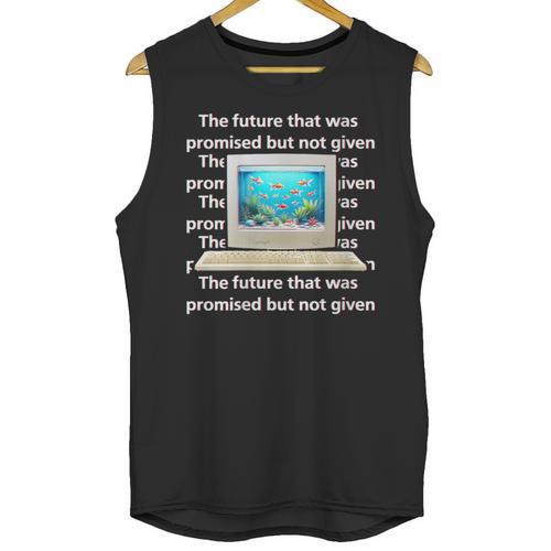 Frutiger Aero Aesthetic Tech The Future That Was Promised Unisex Tank Top - Figerry