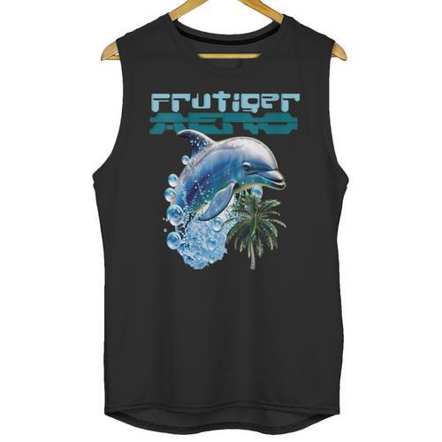 Frutiger Aero Splashy Dolphin Y2k Aesthetic Graphic Unisex Tank Top - Figerry