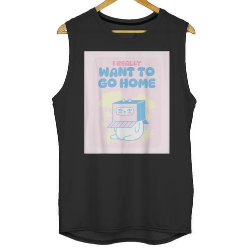 Fun Cute Introvert Cat Character Quote Men Women Unisex Tank Top - Raresse
