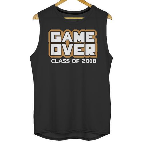 Game Over Class Of 2018 Graduation Shirt Unisex Tank Top - Best Gift Smart