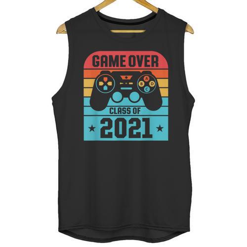 Game Over Class Of 2021 Shirt Students Graduation Unisex Tank Top - Best Gift Smart