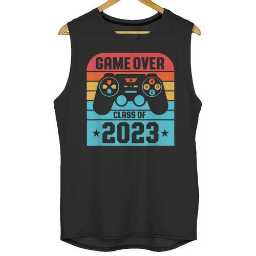 Game Over Class Of 2023 Shirt Students Graduation Unisex Tank Top - Best Gift Smart