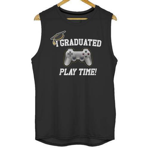 Gamers Graduation I Graduated Play Time Gamer Unisex Tank Top - Best Gift Smart