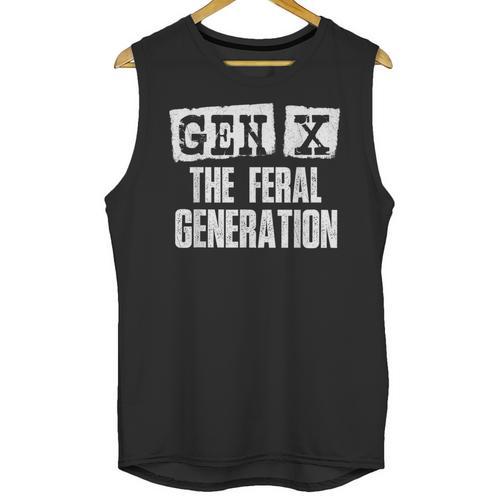Gen X The Feral Generation Generation X Gen Xer Nostalgia Unisex Tank Top - Figerry