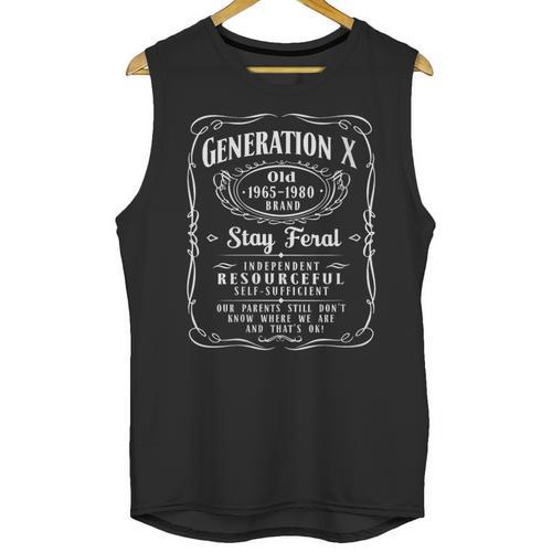 Generation X Old Brand Gen X Gen Xer Nostalgia Unisex Tank Top - Figerry