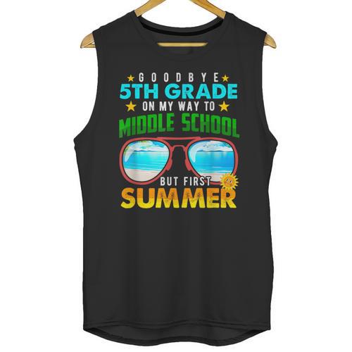 Goodbye 5th Grade Graduation To 6th Grade Hello Summer Kids Unisex Tank Top - Best Gift Smart