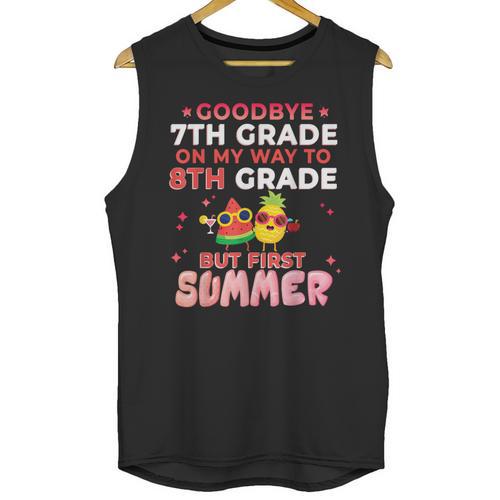 Goodbye 7th Grade Graduation To 8th Grade Hello Summer Unisex Tank Top - Best Gift Smart