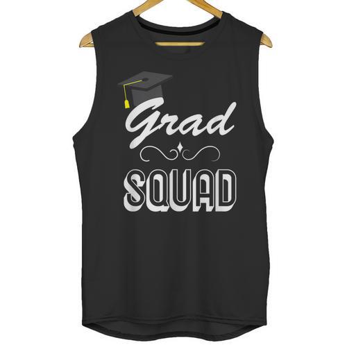 Grad Squad Cute Graduation Unisex Tank Top - Best Gift Smart