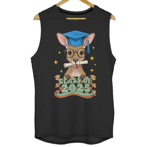 Graduate Kangaroo Class Of 2025 Kids Graduation Unisex Tank Top - Best Gift Smart