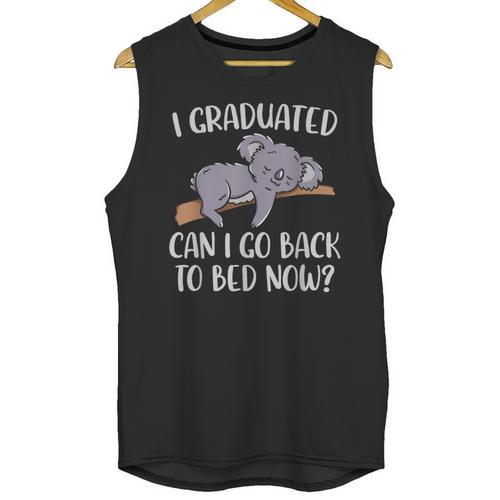 I Graduated Can I Go Back To Bed Now Koala Bear Graduation Unisex Tank Top - Best Gift Smart
