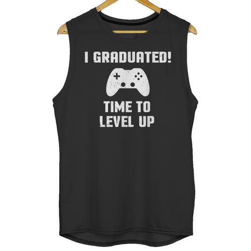 I Graduated Time To Level Up Graduation T-Shirt Unisex Tank Top - Best Gift Smart