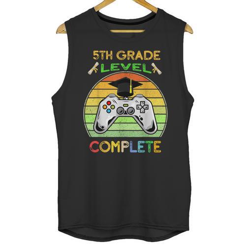 Graduation 5th Grade Level Complete Gamer Class 2021 Gaming Unisex Tank Top - Best Gift Smart