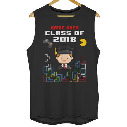 Graduation Class Of 2018 Game Over 8-Bit Gamer Unisex Tank Top - Best Gift Smart