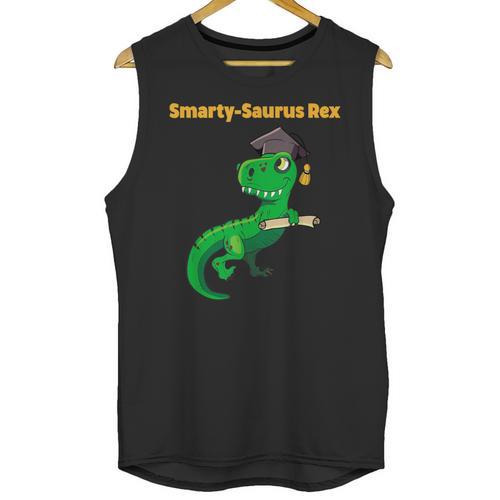 Graduation Dinosaur Smarty Saurus Rex Diploma Dinosaur Unisex Tank Top - Best Gift Smart