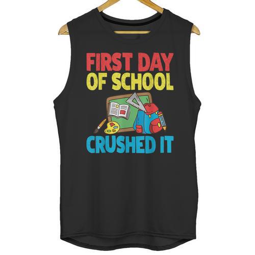 Graduation First Day Of School Crushed It Unisex Tank Top - Best Gift Smart