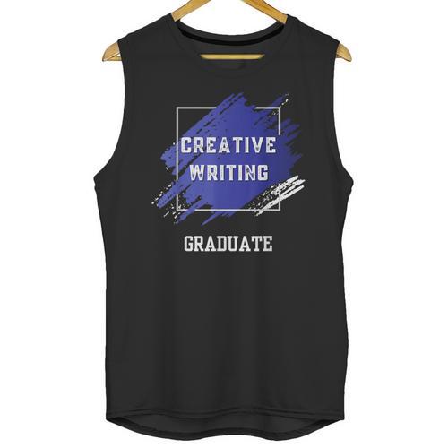 Graduation Graduated Creative Writing Degree University Unisex Tank Top - Best Gift Smart