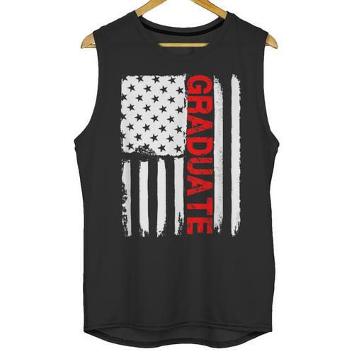 Graduation High School College Flag Graduate T Shirt 2018 Unisex Tank Top - Best Gift Smart