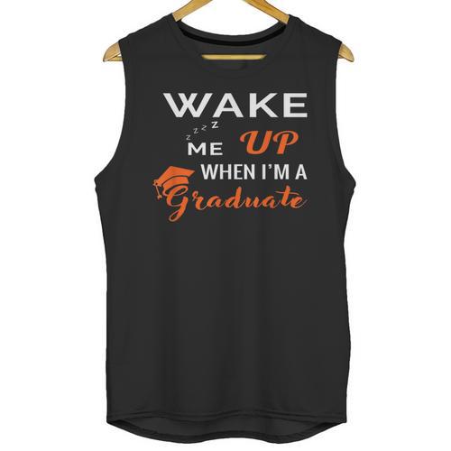Graduation Shirt High School And College For Sleepy Graduate Unisex Tank Top - Best Gift Smart