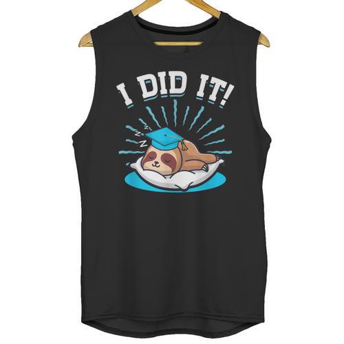 Graduation Did It Sloth Graduate Animal Sloths Sloth Unisex Tank Top - Best Gift Smart