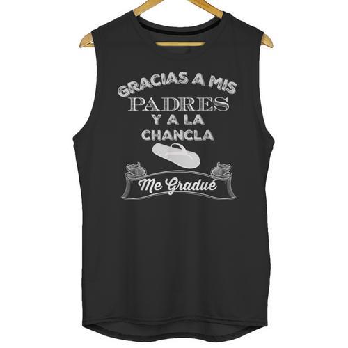 Graduation s Gracias a Mis Padres y a La Chancla Unisex Tank Top - Best Gift Smart