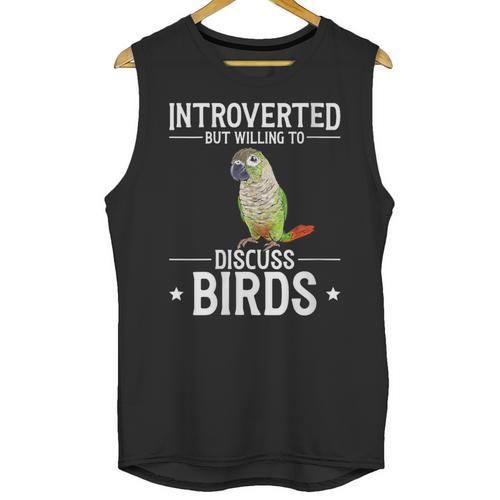 Green Cheek Conure Introvert Parrot Bird Conure Unisex Tank Top - Raresse