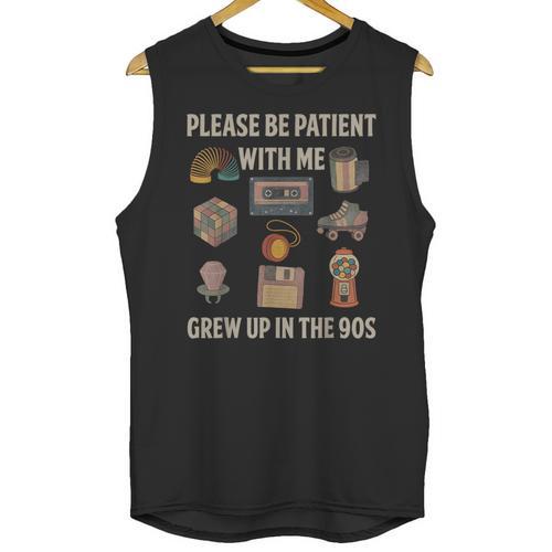 Grew Up In The 90s Retro Nostalgia Unisex Tank Top - Figerry