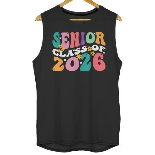 Groovy Senior Class Of 2026 My Last First Day Graduation 26 Unisex Tank Top - Best Gift Smart