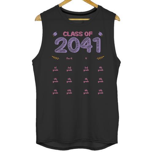 Grow With Me Graduation First Day Of School Class Of 2041 Unisex Tank Top - Best Gift Smart