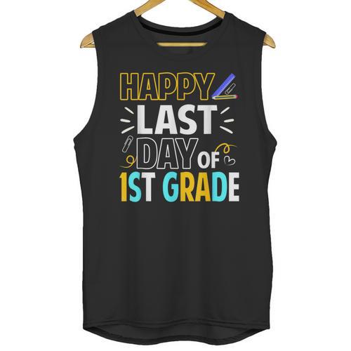 Happy Last Day Of 1st Grade Shirt Cutie Graduation Unisex Tank Top - Best Gift Smart