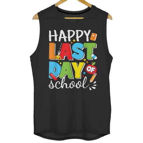 Happy Last Day Of School Teacher Student Graduation Unisex Tank Top - Best Gift Smart