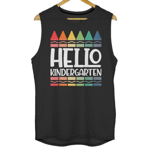 Hello Kindergarten First Day Back To School Graduation Unisex Tank Top - Best Gift Smart