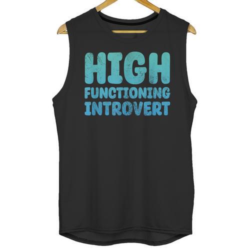 High Functioning Introvert Sarcasm Sarcastic Grunge Unisex Tank Top - Raresse