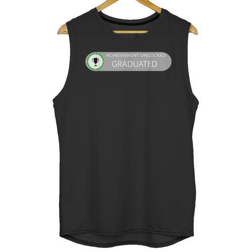 High School Or College Graduation Achievement Unlocked Unisex Tank Top - Best Gift Smart