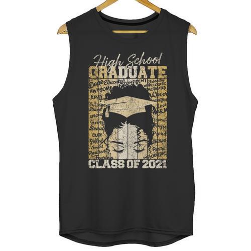 High School Graduate Queen Class Of 2021 Graduation Unisex Tank Top - Best Gift Smart